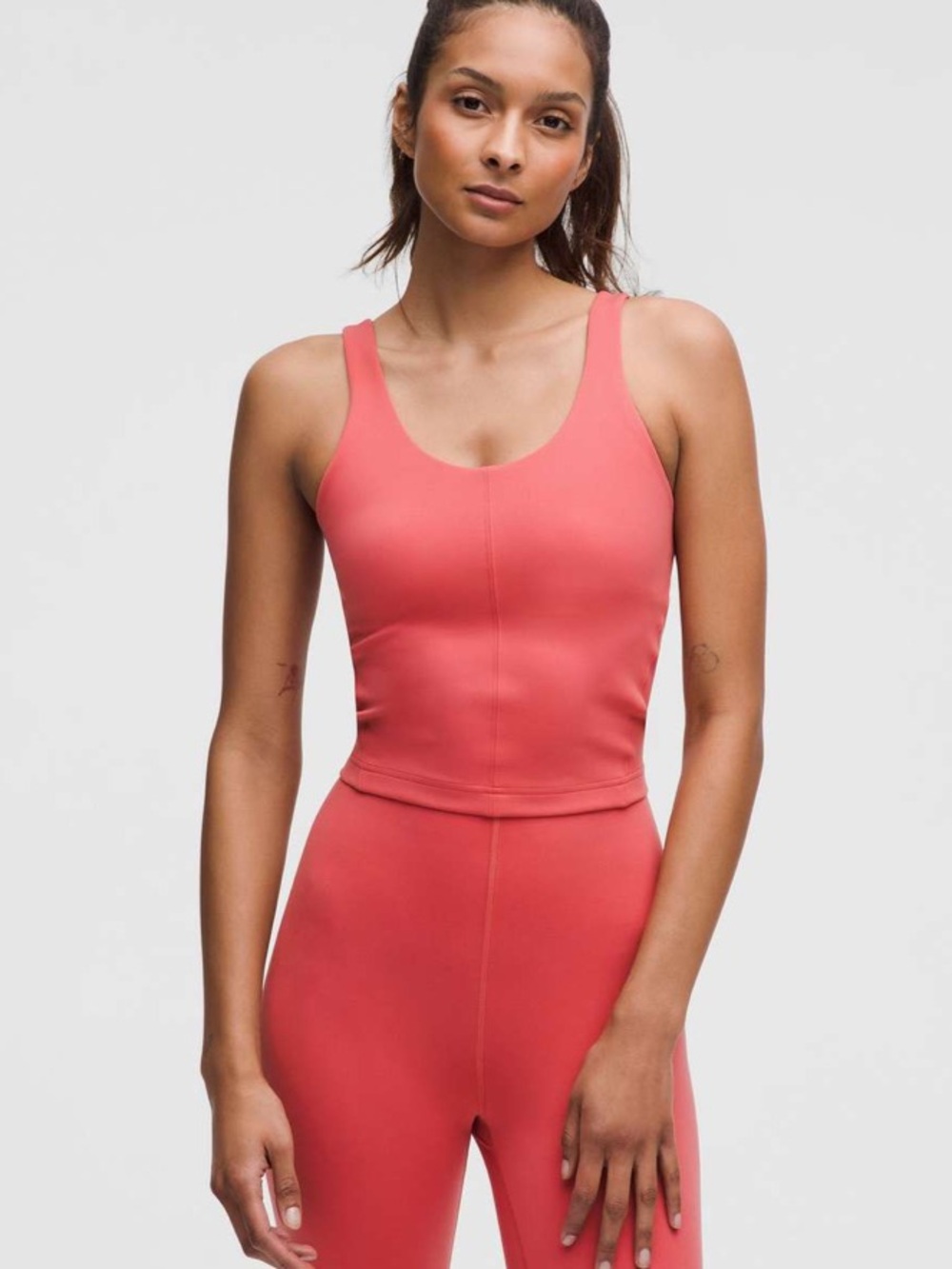 Lululemon Glow Up Tank Top Medium Support, B/C Cup in Desert Red Size 12